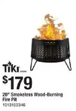 The Home Depot Tiki Brand 20" Smokeless Wood-Burning Fire Pit offer