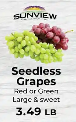Sunset Foods Seedless Grapes offer