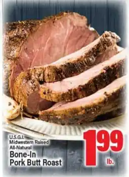 Angelo Caputo's Fresh Market U.S.G.I. Midwestern Raised All-Natural Bone-In Pork Butt Roast offer