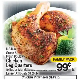 Angelo Caputo's Fresh Market U.S.D.A. Grade A Fresh Poultry Chicken Leg Quarters offer