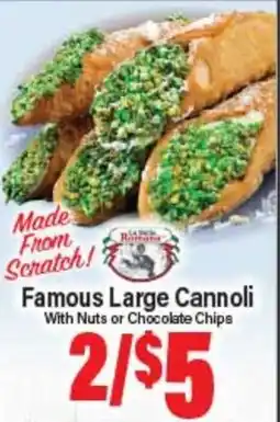 Angelo Caputo's Fresh Market Famous Large Cannoli offer