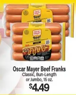 Angelo Caputo's Fresh Market Oscar Mayer Beef Franks offer