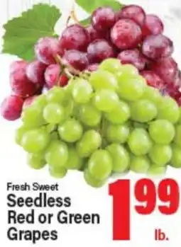 Angelo Caputo's Fresh Market Fresh Sweet Seedless Red or Green Grapes offer