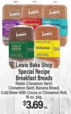 Angelo Caputo's Fresh Market Lewis Bake Shop Special Recipe Breakfast Breads offer