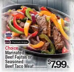 Angelo Caputo's Fresh Market Choice Marinated Beef Fajitas or Seasoned Beef Taco Meat offer