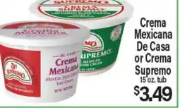 Angelo Caputo's Fresh Market Crema Mexicana De Casa or Crema Supremo offer