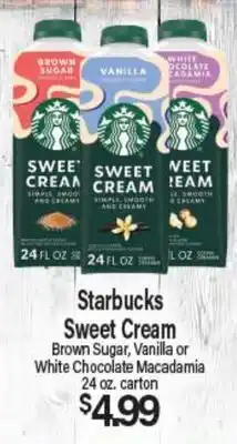 Angelo Caputo's Fresh Market Starbucks Sweet Cream offer