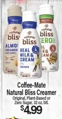 Angelo Caputo's Fresh Market Coffee-Mate Natural Bliss Creamer offer