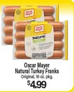 Angelo Caputo's Fresh Market Oscar Mayer Natural Turkey Franks offer