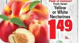 Angelo Caputo's Fresh Market Fresh Sweet Yellow or White Nectarines offer