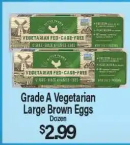 Angelo Caputo's Fresh Market Grade A Vegetarian Large Brown Eggs offer
