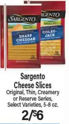 Angelo Caputo's Fresh Market Sargento Cheese Slices offer