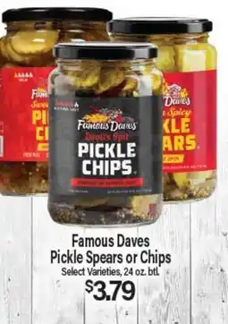 Angelo Caputo's Fresh Market Famous Daves Pickle Spears or Chips offer