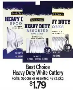 Angelo Caputo's Fresh Market Best Choice Heavy Duty White Cutlery offer