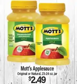 Angelo Caputo's Fresh Market Mott's Applesauce offer