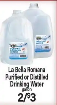 Angelo Caputo's Fresh Market La Bella Romana Purified or Distilled Drinking Water offer