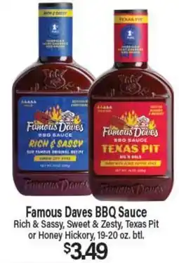 Angelo Caputo's Fresh Market Famous Dave's BBQ Sauce offer