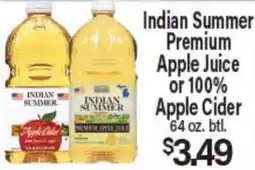 Angelo Caputo's Fresh Market Indian Summer Premium Apple Juice or 100% Apple Cider offer