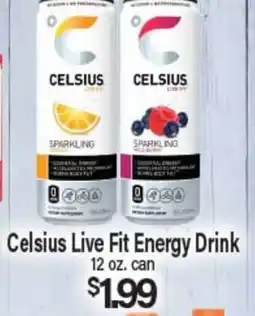 Angelo Caputo's Fresh Market Celsius Live Fit Energy Drink offer