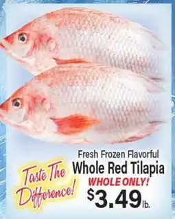 Angelo Caputo's Fresh Market Fresh Frozen Flavorful Whole Red Tilapia offer