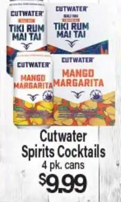 Angelo Caputo's Fresh Market Cutwater Spirits Cocktails offer