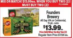 Angelo Caputo's Fresh Market Founders Brewery All Day IPA or Centennial offer