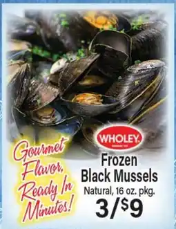 Angelo Caputo's Fresh Market FROZEN BLACK MUSSELS offer
