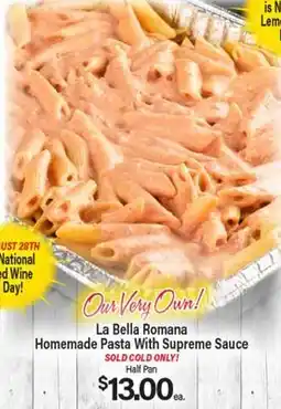 Angelo Caputo's Fresh Market La Bella Romana Homemade Pasta With Supreme Sauce offer