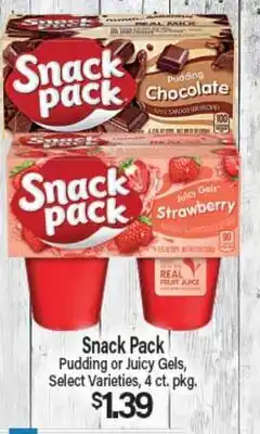 Angelo Caputo's Fresh Market Snack Pack Pudding or Juicy Gels offer