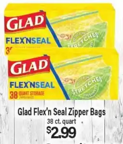 Angelo Caputo's Fresh Market Glad Flex'n Seal Zipper Bags offer