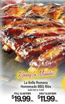Angelo Caputo's Fresh Market La Bella Romana Homemade BBQ Ribs offer