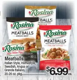 Angelo Caputo's Fresh Market Rosina Meatballs offer