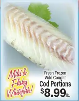 Angelo Caputo's Fresh Market Fresh Frozen Wild Caught Cod Portions offer