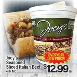 Angelo Caputo's Fresh Market Joey's Seasoned Sliced Italian Beef offer