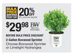 The Home Depot 2-Gallon Boxwood Sprinter offer