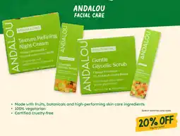 Sprouts Farmers Market Andalou facial care offer