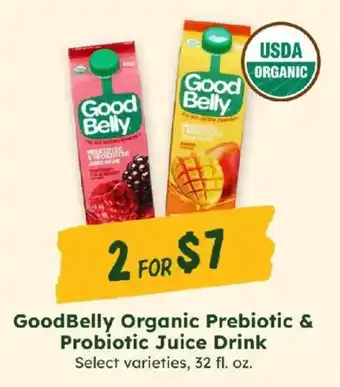 GoodBelly Organic Prebiotic & Probiotic Juice Drink