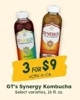 Sprouts Farmers Market Gt's Synergy Kombucha offer