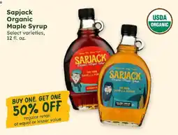 Sprouts Farmers Market Sapjack organic maple syrup offer