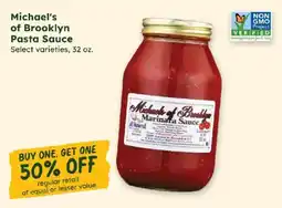 Sprouts Farmers Market Michael's of Brooklyn Pasta Sauce offer