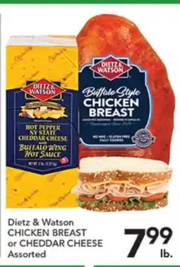 Pete's Fresh Market Dietz & Watson CHICKEN BREAST or CHEDDAR CHEESE offer