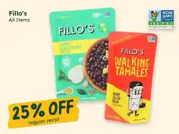 Sprouts Farmers Market Fillo's all items offer