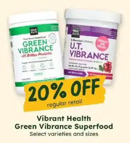 Sprouts Farmers Market Vibrant Health Green Vibrance Superfood offer