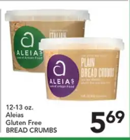 Pete's Fresh Market 12-13 oz. Aleias Gluten Free BREAD CRUMBS offer