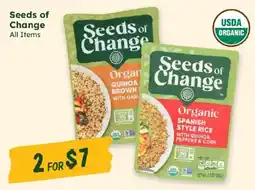 Sprouts Farmers Market Seeds of Change all items offer