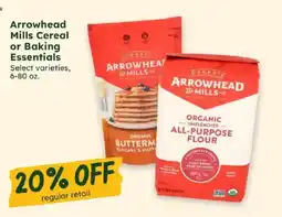 Sprouts Farmers Market Arrowhead Mills Cereal or Baking Essentials offer
