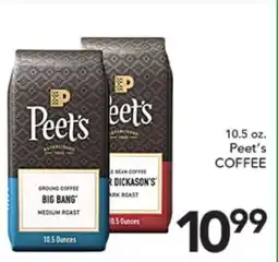Pete's Fresh Market 10.5 oz. Peet's COFFEE offer