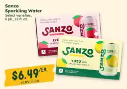 Sprouts Farmers Market Sanzo Sparkling Water offer