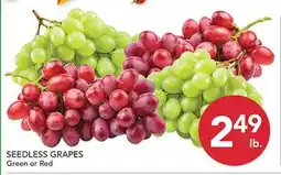 Pete's Fresh Market SEEDLESS GRAPES offer