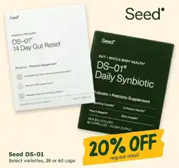 Sprouts Farmers Market Seed DS-01 offer